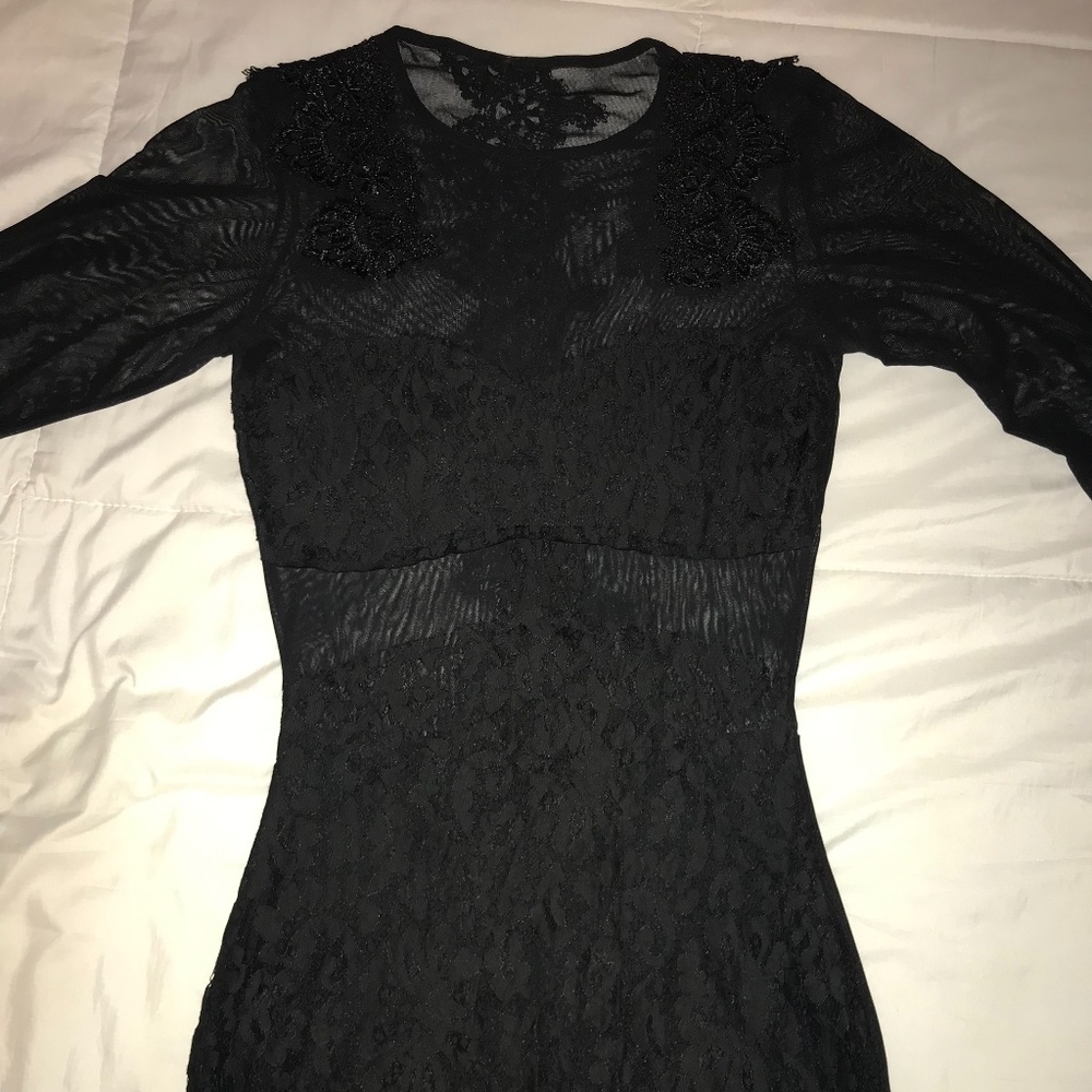 Black mesh and Lace  Dress